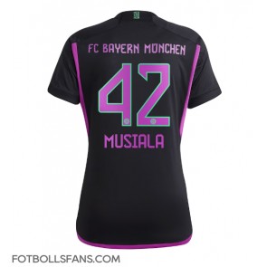 Bayern Munich Jamal Musiala #42 Replika Bortatröja Damer 2023-24 Kortärmad